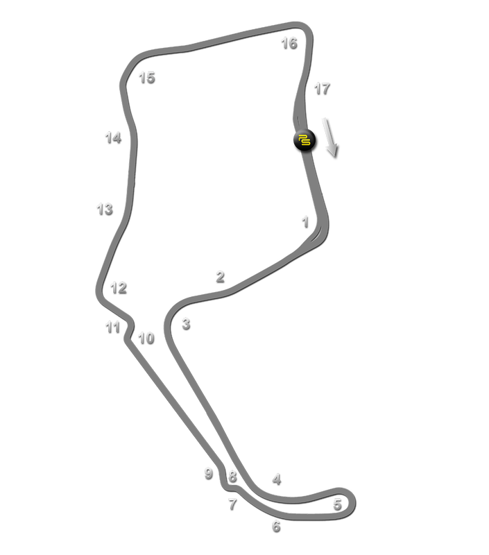 OULTON PARK TRACK GUIDE MAP
